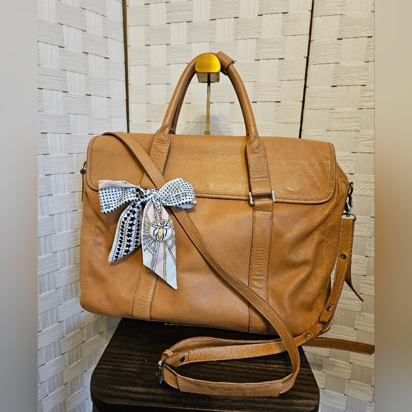 Osgoode Marley Handbags - Osgoode Marley Tan Leather Work Bag